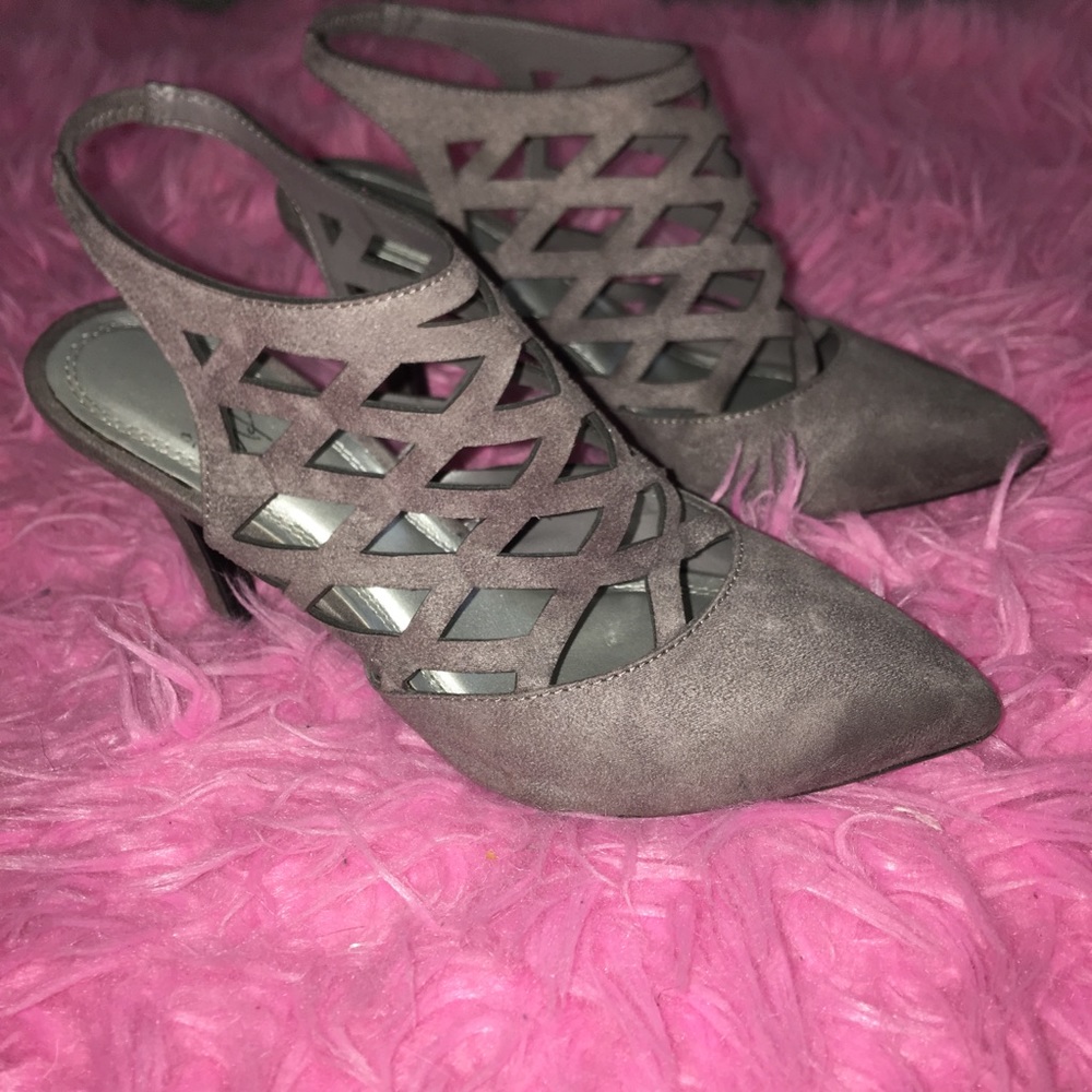 Trey Suede Slingback Heels